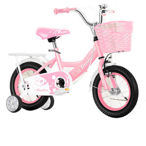 Bicicleta Infantil Atuzhu de 12 Pulgadas Rosa con Canasta y Ruedas de Entrenamiento para Niñas de 2 a 4 Años - Product Image 1