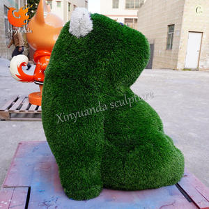 Escultura de Oso Topiario Grande Personalizada, Estatua de Animal de Fibra de Vidrio con Césped Artificial para Decoración de Jardines y Espacios Comerciales - Product Image 5