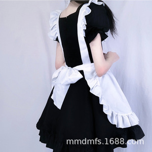 <b>Cat</b> Maid Outfit Lolita Dress <b>Black</b> White <b>Cosplay</b> Costume Japanese Soft Girl Style Spring 2025 - Product Image 4