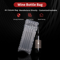 Protecteur de bouteille de vin gonflable en PE recyclé Ameson, sac à colonne d'air antichoc pour la sécurité des voyages aériens et de l'expédition