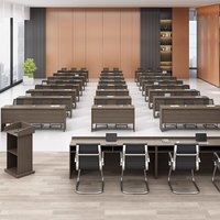 Table de conférence et de formation moderne en forme de barre, prix de gros, mobilier de bureau, taille et couleur personnalisables