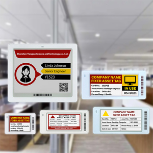 2.13/2.6/2.9/4.2Inch 4 Colors Eink Esl Display Screen Epaper Display Conference <b>Table</b> Name <b>Card</b> Wireless E Ink Nameplate Display - Product Image 1