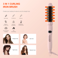 Fer à lisser fabricant brosse sèche à air chaud mini fer à friser outil de coiffure brosse à air chaud en une étape et peigne styler
