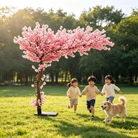 Grand arbre artificiel de fleurs de cerisier rose personnalisé en soie, écologique et durable, pour mariage, remise de diplôme, Noël, Nouvel An, Pâques