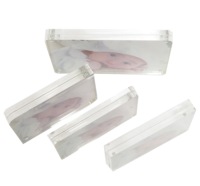 Accessoires de maison en acrylique 4x6 cadres en acrylique cadre photo magnétique à angle droit, cadre photo transparent double face autoportant