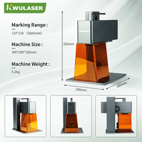 Machine de gravure et de marquage laser à fibre de bureau 2W 5W pour métaux, outils de gravure laser, bijoux, plaques nominatives, cadeaux