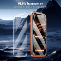 Film de protection d'écran en verre trempé 3D anti-rayures HD transparent sans bulles 9H pour iPhone 13 14 15 16 17 Air 18 Pro Max