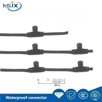 Connecteurs d'équipement intelligent pour l'aquaculture et l'élevage porcin HE SHENG JIA XING, câbles de type T étanches IP67 à 2, 3 et 4 broches