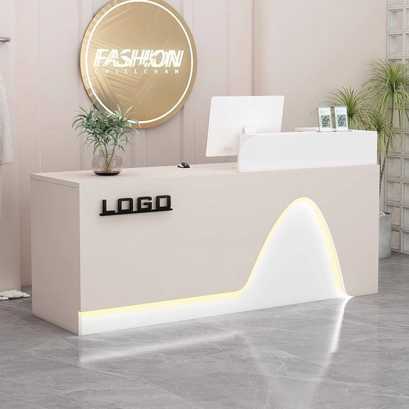 Modern Front Desk Reception Table for Supermarket Checkout