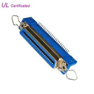 Female Centronic R/A RJ21 PCB Connector, 2.16mm 50pin DDK DIP Type 14 24 36 50 Pos Centronic Connector mit Bail Clip
