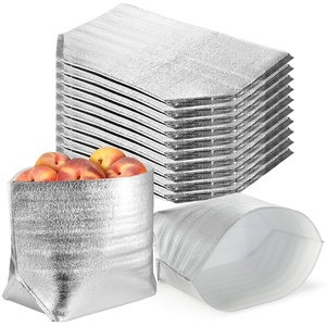 Reusable Insulation Bags Self-seal Thermal <b>Box</b> Liners Metalized <b>Box</b> Liners Lunch Food <b>Box</b> Packing Grocery Delivery Package - Product Image 1