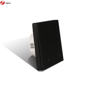 Interruptor Táctil Zigbee LAPU de Material <span class=keywords><strong>PC</strong></span>, 2 Canales, Estándar Europeo, Interruptores Inteligentes de Pared con <span class=keywords><strong>App</strong></span> Smart Life y Control por Voz <span class=keywords><strong>Alexa</strong></span> - Product Image 1