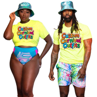 Op maat gemaakte carnavalsfestival monokini fabrikant zwemkleding cut-out one-piece badpak dames hoge beenuitsnijding backless private label