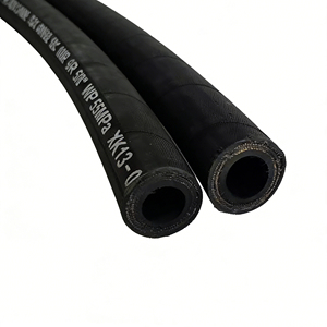 Fabrieksdirect Zwarte R1 R2 Hydraulische Slang 400Bar Hoge Temperatuur Slijtvast Geweven 2 Inch Water Hydraulische Rubberen Slang - Product Image 1