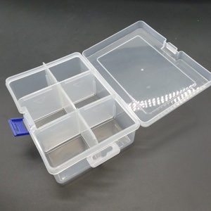 Contenedor de almacenamiento de plástico duradero de estilo de moda de plástico cuadrado a prueba de agua de PP de 6 compartimentos multiusos - Product Image 4