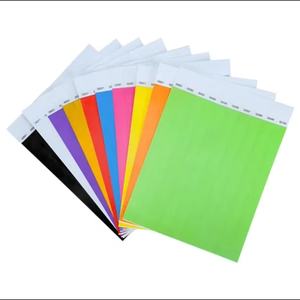 DIY Personalized Logo Black <b>Tyvek</b> Waterproof Tear Resistant Eco-Friendly Disposable Wristbands for Events Tradeshow Giveaways - Product Image 3