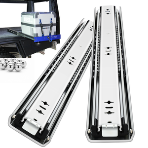 מסילות מגירה תעשייתיות כבדות של YENUO, הארכה מלאה 12-60 אינץ', התקנה צידית, מסילות פלדה מגולגלת קרה עם מסבי כדור, עומס 250 ליברות - Product Image 1