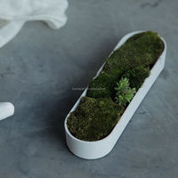 Boîte de rangement ronde en béton personnalisée, matériau en ciment écologique, support de stylet pour iPad, décoration d'intérieur