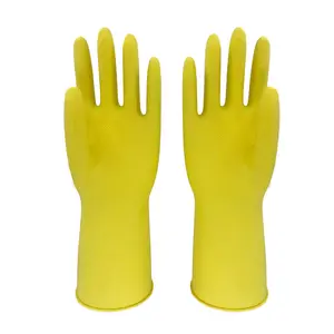 High Quality Kitchen Waterproof Gloves Rubber Washing Hand Household Cleaning Latex Gloves
