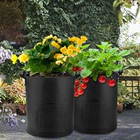 Sac de jardinière de légumes robuste de 7 gallons pour sacs de culture de pommes de terre de jardin de fruits de tomate avec rabat et poignées