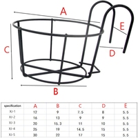 Supports réglables de jardinière de balcon suspendu pour pot de fleur en métal et fer