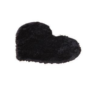 Tapis moderne minimaliste en forme de cœur, en fibre de Polyester, tapis de sol en peluche pour salon, chambre à coucher, balcon, bureau, rembourré, couleur unie - Product Image 2