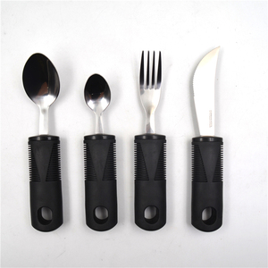 Bộ Đồ Ăn Thích Ứng Chống Rung Tay Cầm Bằng Cao Su Mềm Cho Người Tàn Tật Người Cao Tuổi Muỗng Nĩa Bộ Dụng Cụ Hỗ Trợ Thực Phẩm Phục Hồi Chức Năng - Product Image 5