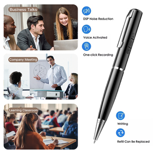 Bán Buôn Xách Tay Kỹ Thuật Số Bằng Giọng Nói Ghi Văn Bản Một Nhấp Chuột Ghi Âm Bút Tiếng Ồn Hủy Bỏ TF Thẻ MP3 Máy Nghe Nhạc Âm Thanh Ghi Âm - Product Image 2