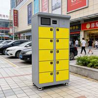 Estación de Intercambio de Baterías Automatizada de 10 Ranuras, Gabinete de Intercambio de Baterías de Litio para Bicicletas Eléctricas de 48V, 60V y 72V