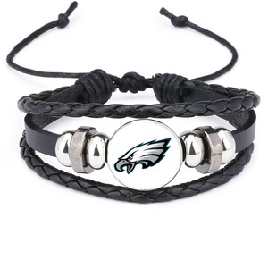 Tùy chỉnh NFL Philadelphia Eagles và Denver broncos vô địch Vòng đeo tay thời trang 32 đội bóng đá thể thao đồ trang sức phụ kiện - Product Image 2