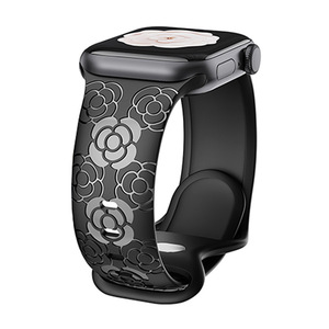 สายนาฬิกาข้อมืออัจฉริยะ Upro Ultra 49 มม. สำหรับผู้หญิง ลายดอกคามิลเลีย โรแมนติก ทำจากซิลิโคนนุ่ม ระบายอากาศได้ดี สำหรับ Apple Watch Series 10 9 8 SE - Product Image 3