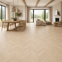 Parquet en bois d'ingénierie multicouche 600x92mm, chevron, chêne frêne blanc, écologique ENF