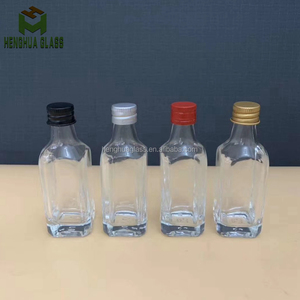 Mini bouteille en verre d'<span class=keywords><strong>alcool</strong></span> de 50 ml, bouteilles en verre pour spiritueux, flacon de 50 cc, whisky, <span class=keywords><strong>vodka</strong></span>, pour liqueur, gin, rhum, brandy, contenants pour bouteilles - Product Image 2