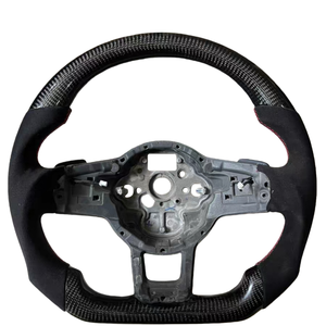 Volante de Fibra de Carbono para Volkswagen CC MAGOTAN VW Golf 6 Golf 7R MK6 MK7 MK7.5 <span class=keywords><strong>Polo</strong></span> Tiguan Passat GTl - Product Image 1