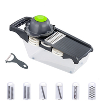 Wxl007 Groenten Snijmachines Shredders Multi-Slicer Dunschiller Wortelfruit 6 In 1 Gadgets Snijgereedschap Groentesnijder Rasp