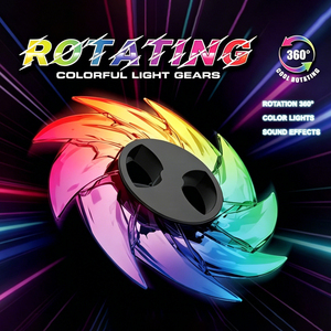 New Arrival 360 Rotating Colorful Light <b>Gear</b> <b>Toy</b> with Sound Effects for Kids Indoor Outdoor Play - Product Image 2