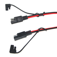 SAE à batterie pince crocodile 12V SAE 2Pin câble de déconnexion rapide SAE à batterie cordon de serrage intégré 3A 5A 10A fusible