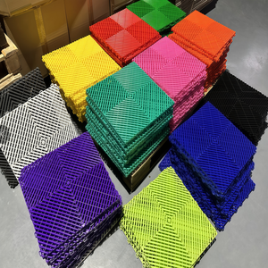 KCX 400*400*18mm Baldosas Modulares Antideslizantes para <span class=keywords><strong>Suelo</strong></span> de <span class=keywords><strong>Garaje</strong></span>, de PP, Encajables, para Taller - Product Image 5