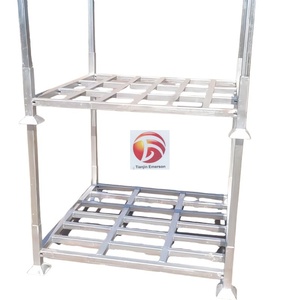 맞춤형 산업용 등급 보관 선반 201 304 316 스테인리스 스틸 사각/원형 튜브 파이프 프레임 랙, 물품 및 창고 보관용 - Product Image 2