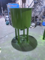 Cuve de mélange chimique en acier inoxydable SUS304 avec agitateur motorisé et pompe, mélangeur de liquides industriel (100