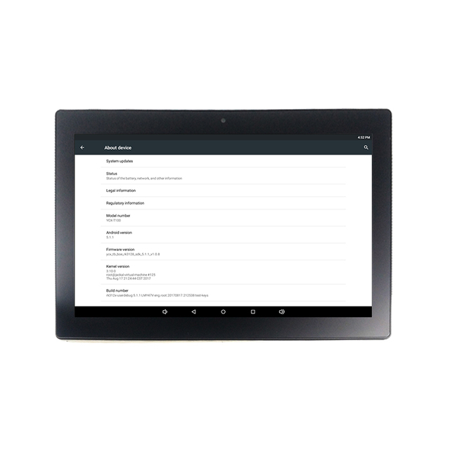Portworld DC Touch Screen Aluminum Linux Home Automation POE CanFree Embedded 10.1" Smart Home Tablet