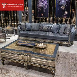 Meubles de salon modernes de style européen, grand canapé en tissu pour villa, meubles de maison en <span class=keywords><strong>bois</strong></span> massif - Product Image 5