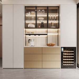 Multifunctional Modern <b>Sideboard</b> with <b>Wine</b> <b>Rack</b> for Dining Living Room & Kitchen Use Stylish and Practical Wood Home Furniture - Product Image 4