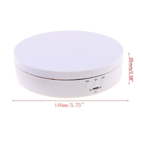 Présentoir Rotatif Électrique à 3 Vitesses avec Miroir, Plateau Tournant à 360 Degrés, Support à Bijoux, Alimentation par Batterie/USB pour la Photographie