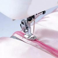 Pied de fermeture éclair invisible universel à fixation rapide pour machines à coudre domestiques