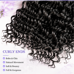 Cheveux de Tressage Africains en Gros 14/20/22 Pouces, Mèches Bouclées Boho au Crochet River Locs avec Tresses Synthétiques Boîte Résistantes à la Chaleur - Product Image 5