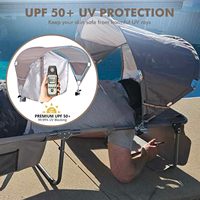 Bestex Chaise de bronzage de haute qualité avec trou pour le visage Chaise longue de plage avec trou pour bras pour lire au bord de la piscine Patio Bain de soleil