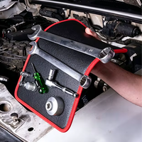 Tapis magnétique flexible pour outils, support magnétique puissant, organisateur antidérapant pour pièces magnétiques pour garage de réparation automobile