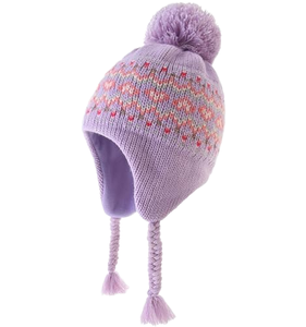 Bonnet tricoté unisexe réversible personnalisé avec motif lettres multicolores brodé en 3D, mignon et tendance, en acrylique pour adulte, idéal pour l'hiver et les voyages - Product Image 1