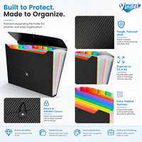 Carpeta de Archivo Transparente Impermeable para la Universidad, Biblioteca, Hogar, Oficina y Escuela, Tamaño A4, Estilo Plano, para Almacenamiento de Papel y Reportes